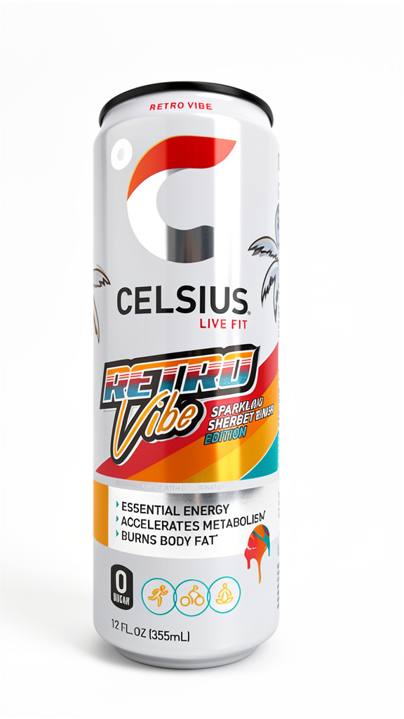 BEBIDA ENERGIZANTE CELSIUS RETRO VINE 355ML