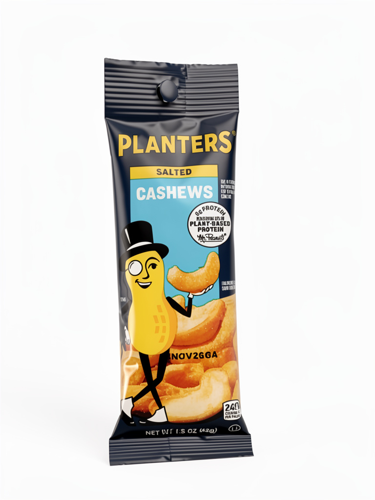 SNACKS PLANTERS SALTED CASHEWS 42GR