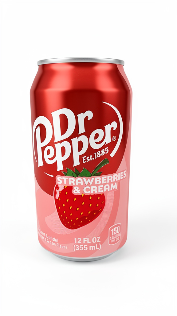 SODA DR PEPPER STRAWBERRIES & CREAM 355ML
