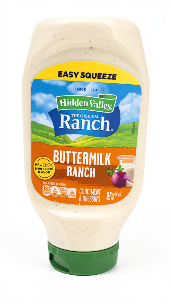 ADEREZO HIDDEN VALLEY RANCH BUTTERMILK 473ML
