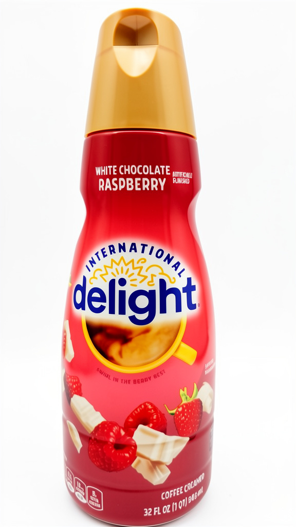 CREMA PARA EL CAFE DELIGHT WHITE CHOCOLATE RASPBERRY 946ML