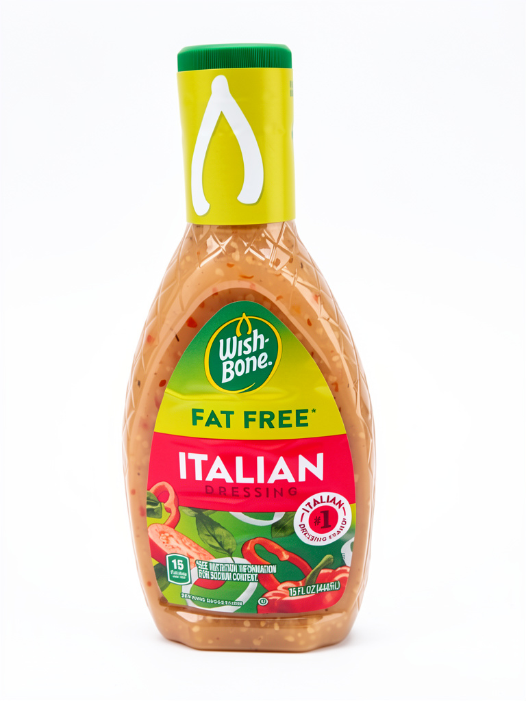 ADEREZO WISH BONE FAT FREE ITALIAN 444ML