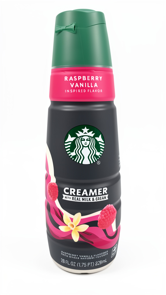 CREMA PARA CAFE STARBUCK RASPBERRY VANILLA 828ML