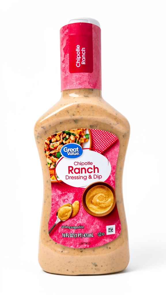 ADEREZO GREAT VALUE CHIPOTLE RANCH 473ML