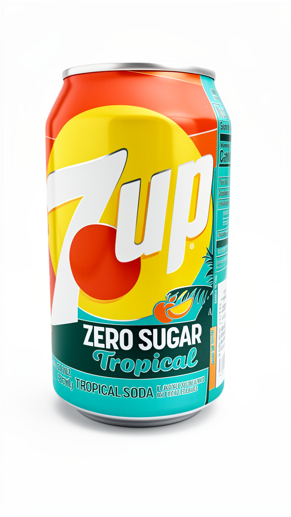 SODA 7UP TROPICAL ZERO SUGAR 355ML
