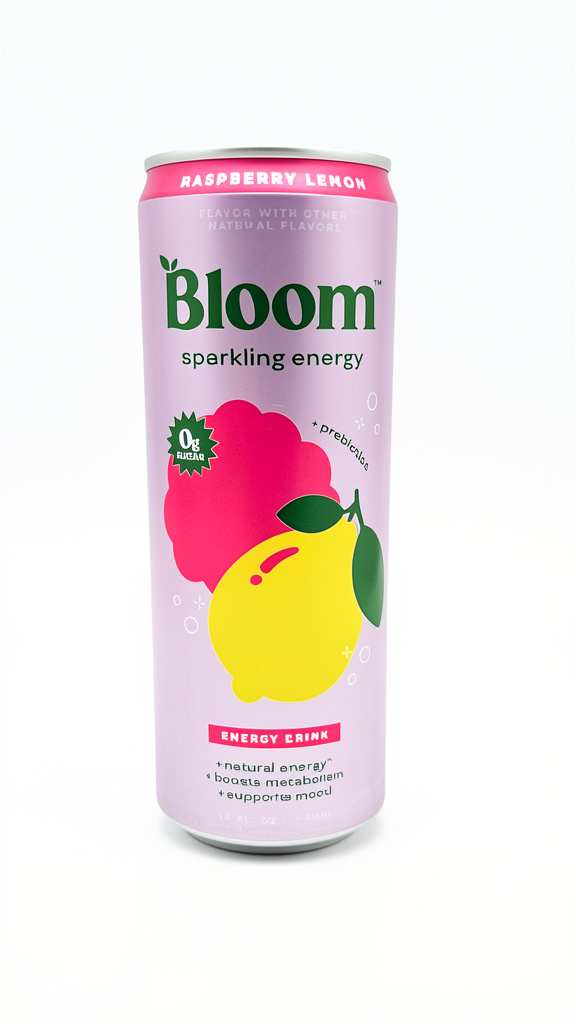 BEBIDA ENERGIZANTE BLOOM RASPBERRY LEMON 355ML