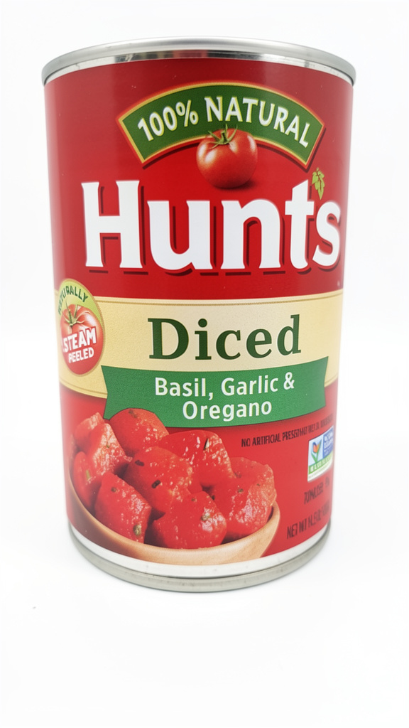 SALSA DE TOMATE HUNTS DICE BASIL, GARLIC & OREGANO 411GR