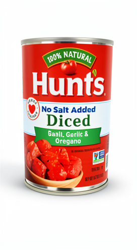 TOMATE CON ESPECIES HUNTS DICED BASI, GARLIC & OREGANO 411GR