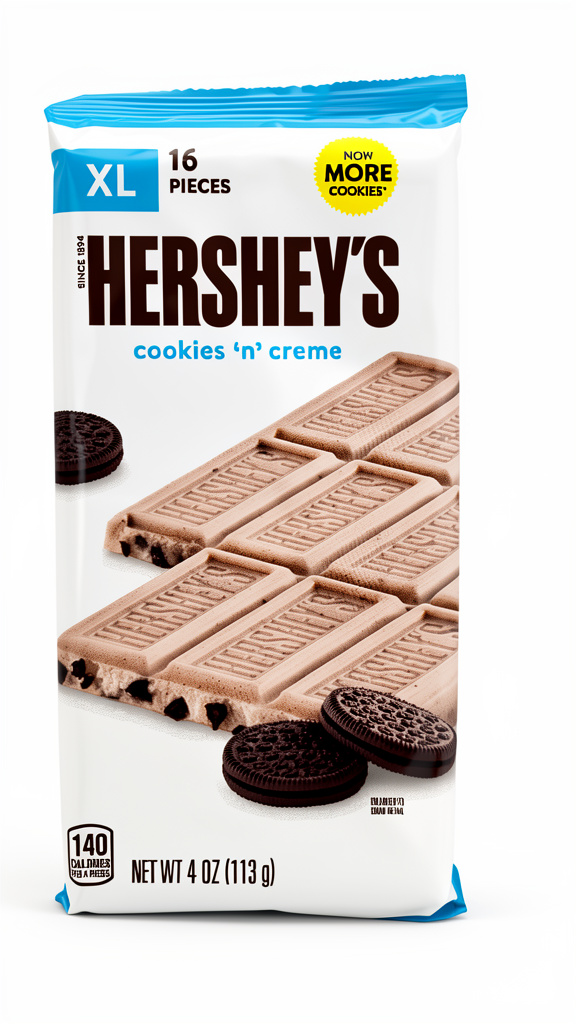 CHOCOLATE HERSHEY COOKIES N CREME 113GR