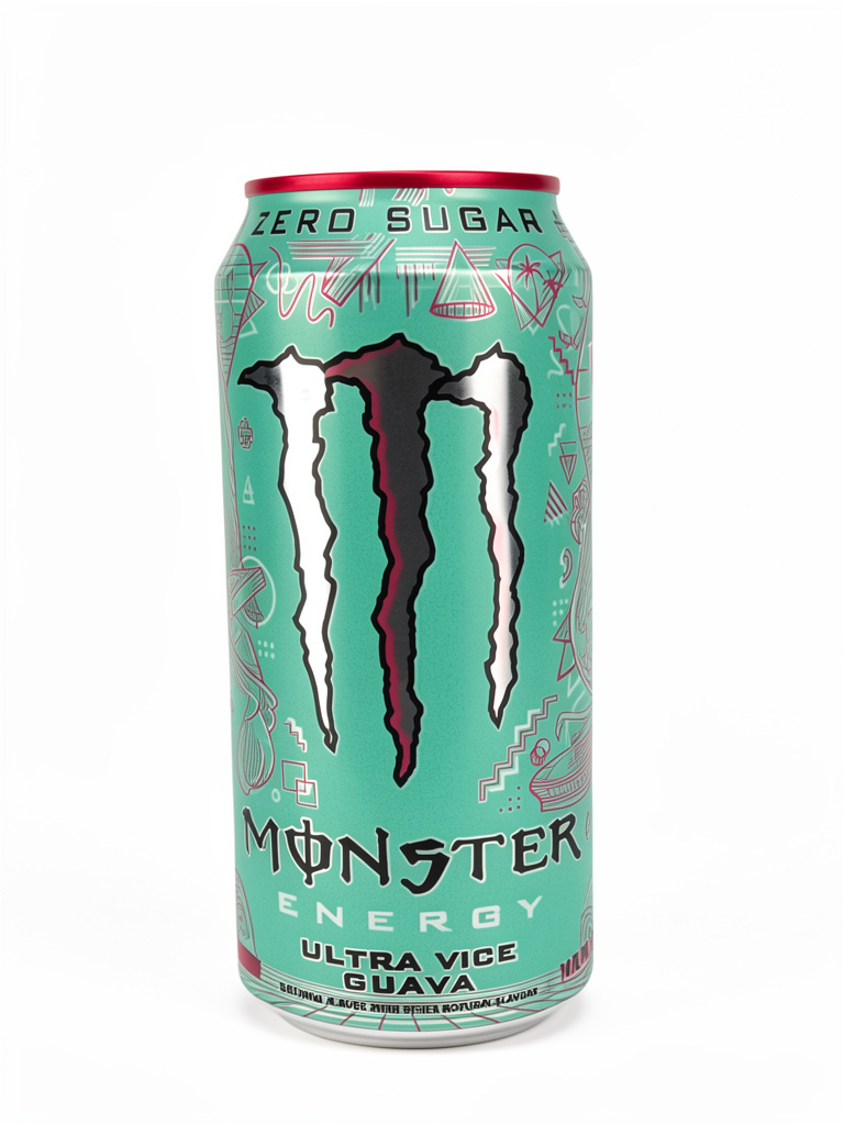 BEBIDA ENERGIZANTE MONSTER ULTRA VICE GUAVA ZERO SUGAR 473ML