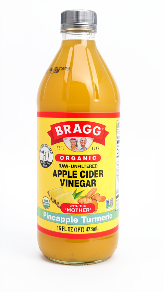 VINAGRE BRAGG PINEAPPLE TURMERIC 473ML