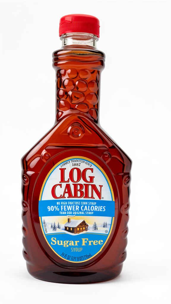 MIEL LOG CABIN SUGAR FREE 710ML
