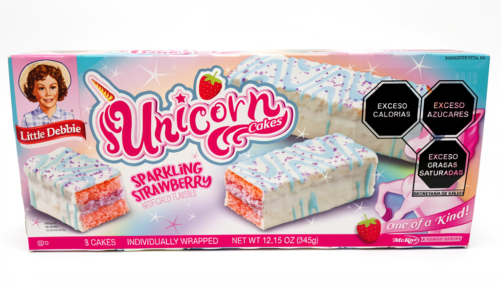 PAN UNICORN CAKES SPARKLING STRAWBERRY 345GR