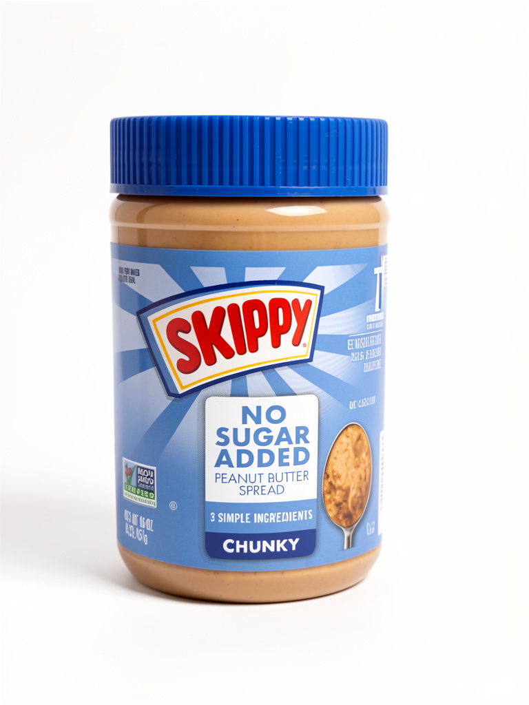 CREMA DE CACAHUATE SKIPPY NO SUGAR ADDED CHUNKY 454GR
