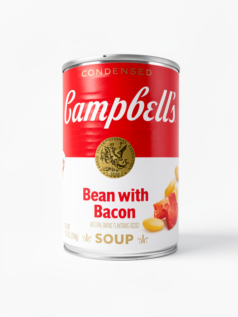CREMA CAMPBELLS BEAN WHIT BACON 319GR