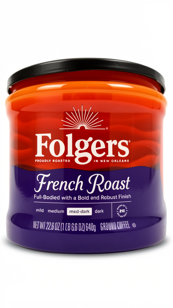 CAFE FOLGERS FRENCH ROAST 640GR