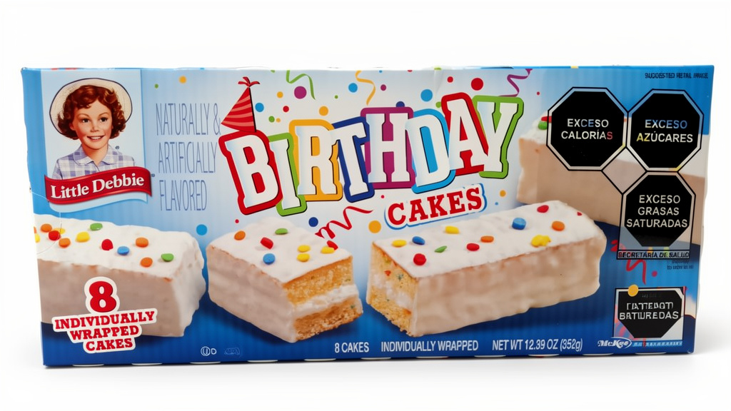 LITTLE DEBBIE PASTELITO BIRTHDAY CAKES 352GR