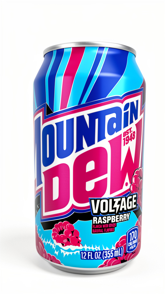 SODA MOUNTAIN DEW VOLTAGE RASPBERRY 355ML