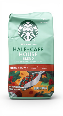 CAFE HALF-CAFF HOUSE BLEND 340GR