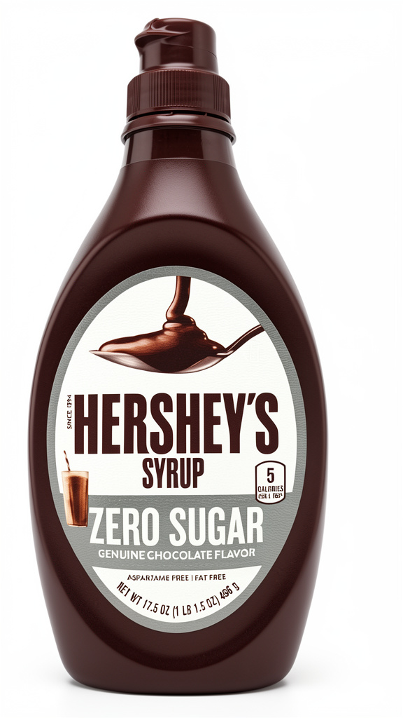 CHOCOLATE LIQUIDO HERSHEYS ZERO SUGAR 496GR