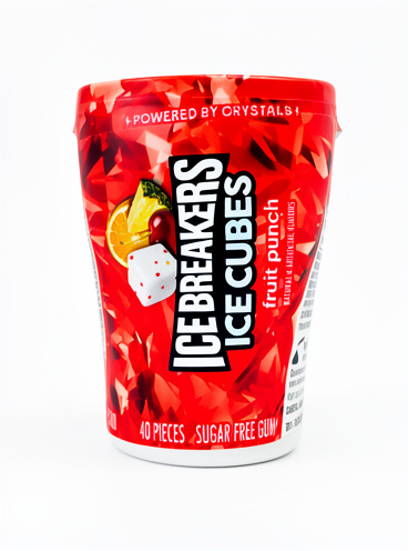 CHICLE  ICE CUBE FRUIT PUNCH 40PZS