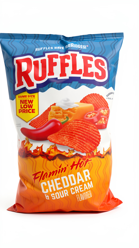 RUFFLES FLAMIN HOT CHEDDAR 226.8GR