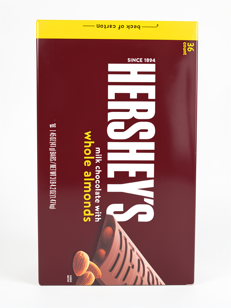 CHOCOLATE HERSHEYS WOLE ALMONDS