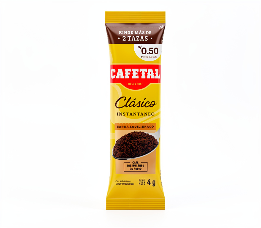 Cafe Instantaneo Cafetal Clasico 4 g