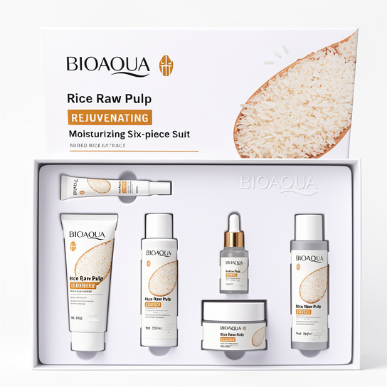 Estuche Skincare Bioaqua Línea de Arroz