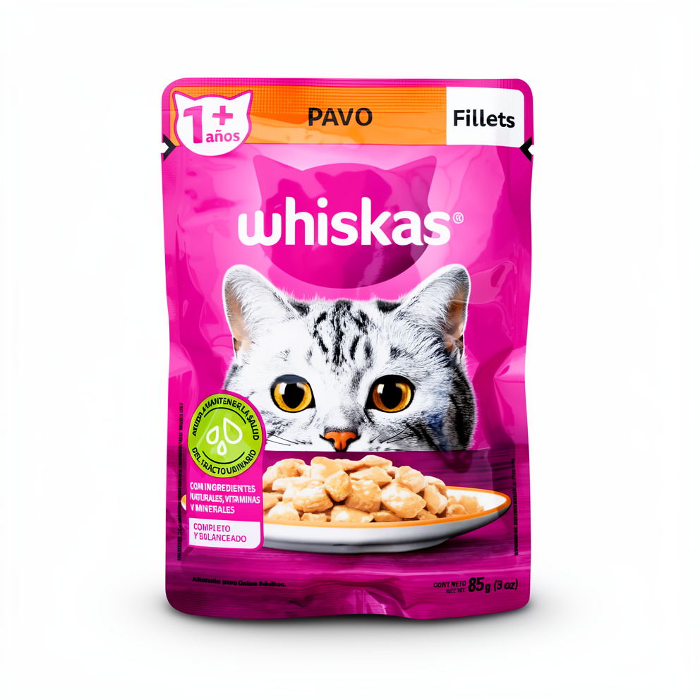 WHISKAS SOBRE GATITOS PAVO 85GR