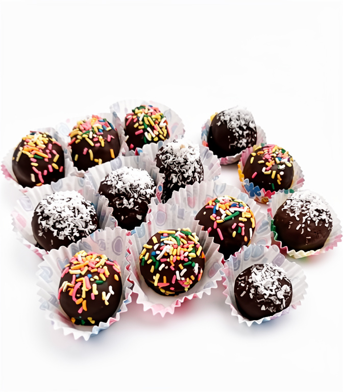 TRUFAS GRANDES CON CHISPITAS POR UNIDAD