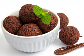 DELICIOSAS TRUFAS DE CHOCOLATE RECUBIERTAS CON CACAO