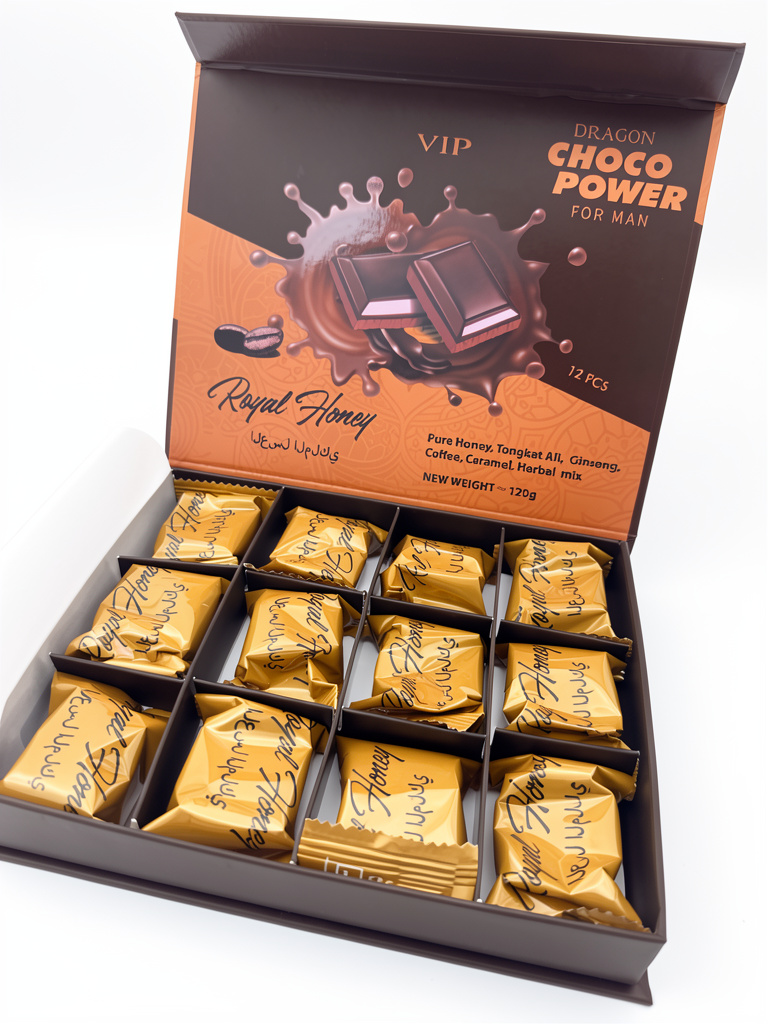 Choco power vip 12 chocolates para hombre