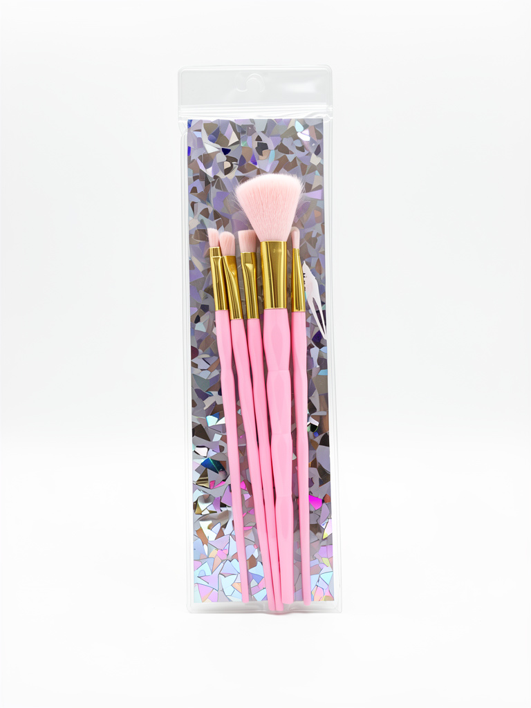Set 5 brochas rosas Unicornio