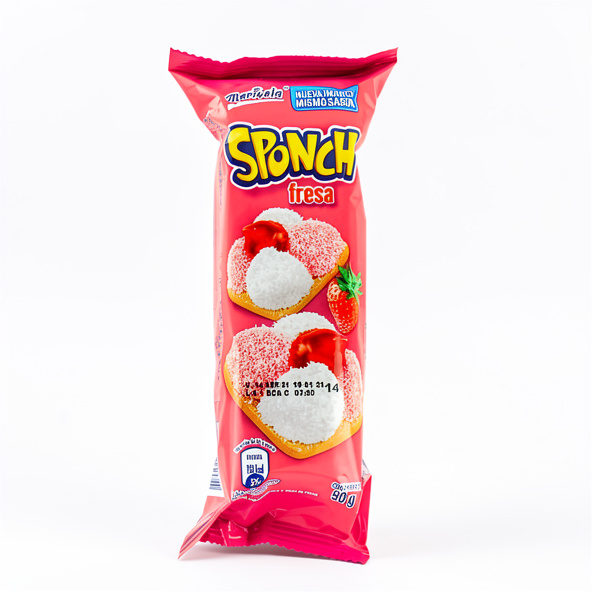 Sponch Galleta de Fresa con Malvavisco