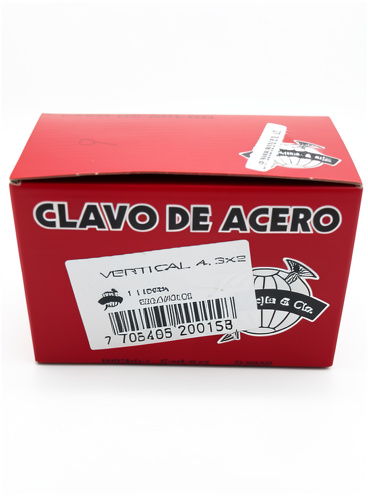 CLAVO DE ACERO VERTICAL 2"
