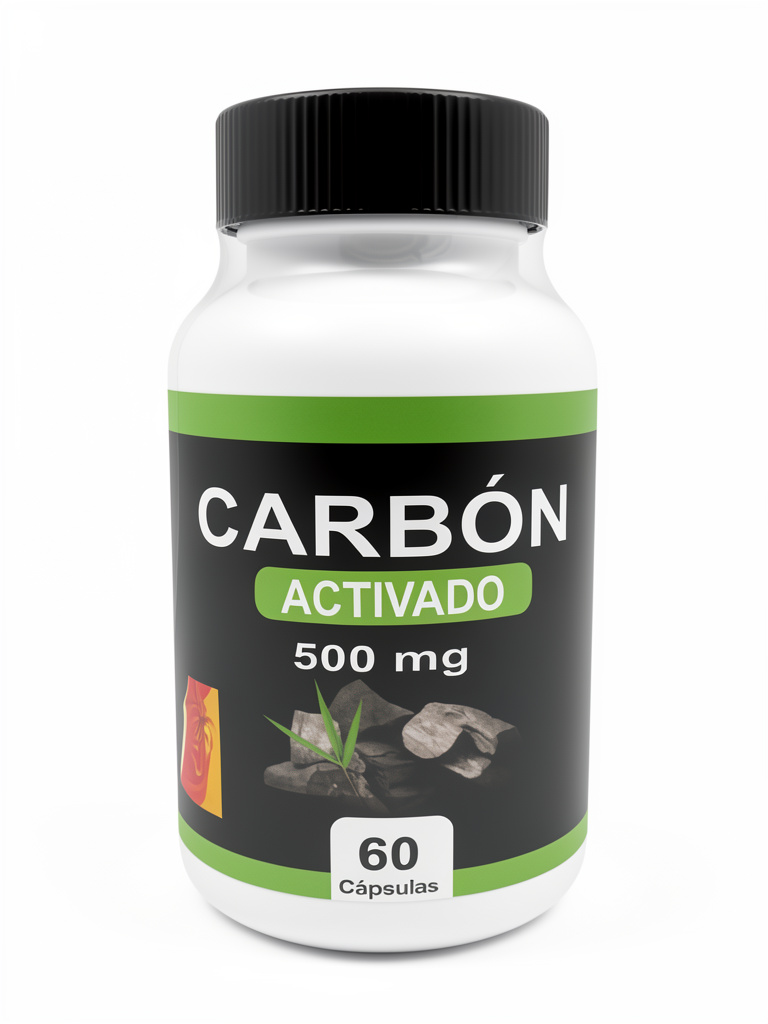 CARBÓN ACTIVADO 500ML X60CAP