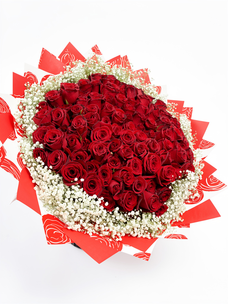 Ramo de 100 rosas rojas