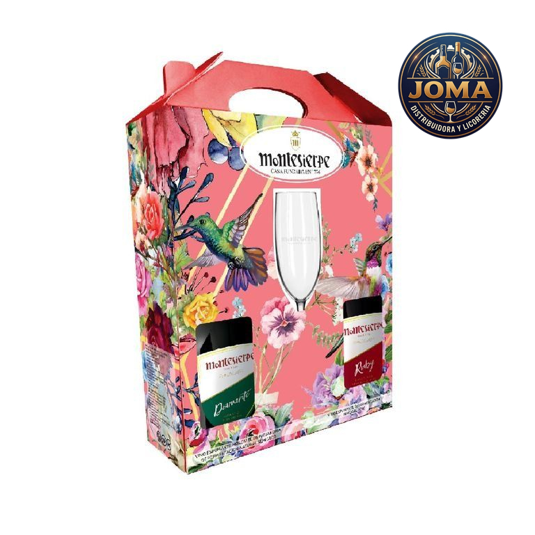 Pack Montesierpe DIAMANTE & RUBY 750ml + Copa