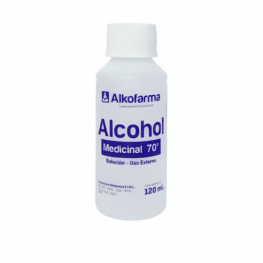 ALCOHOL MEDICINAL 70 X 120ML ALKOFARMA
