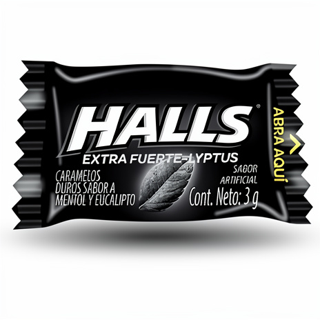 halls caramelo negro 3 g