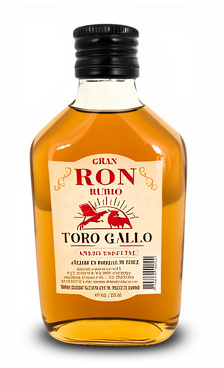 Ron rubio  toro gallo 250ml