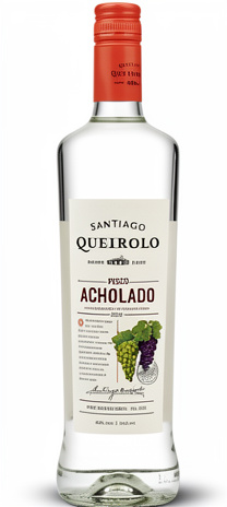 Pisco santiago queirolo acholado 750ml