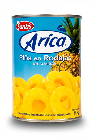 Piña en rodajas 565gr