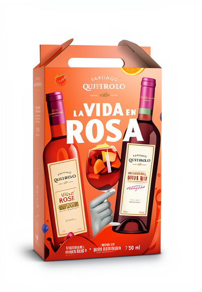 Pack vino santiago queirolo rose y borgoña 750 ml