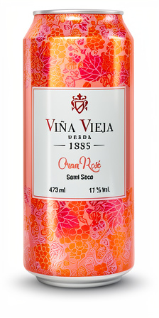Vino viña vieja lata rosé 473ml