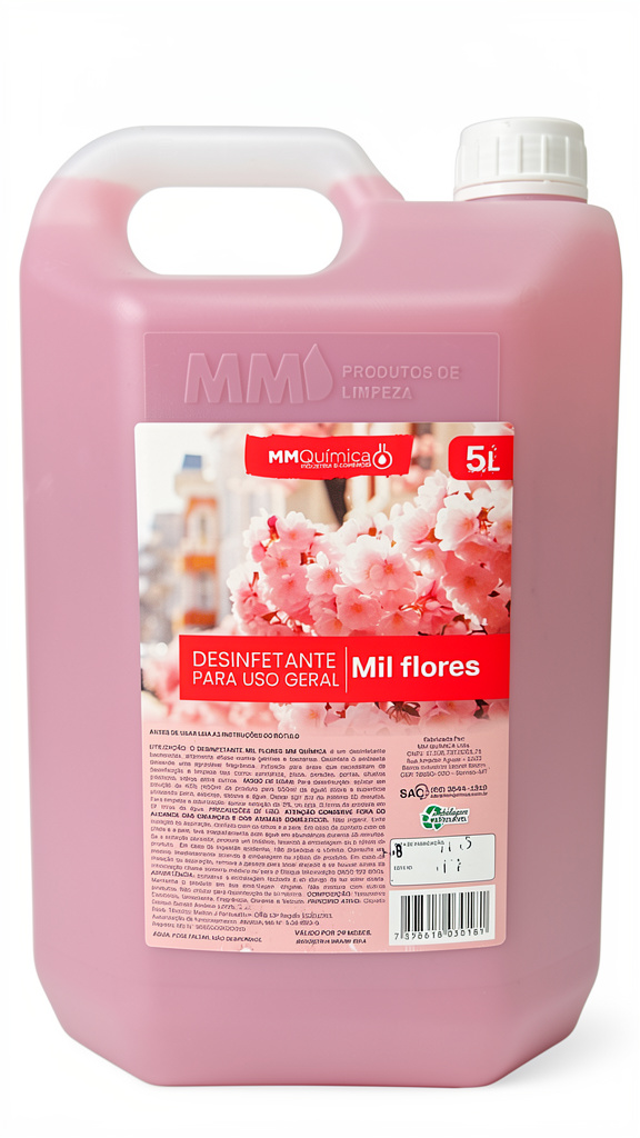 Desinfetante Mil Flores rosa - 5L