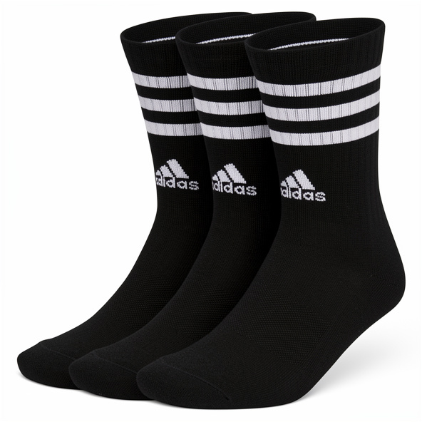 3 pares de medias negras ADIDAS