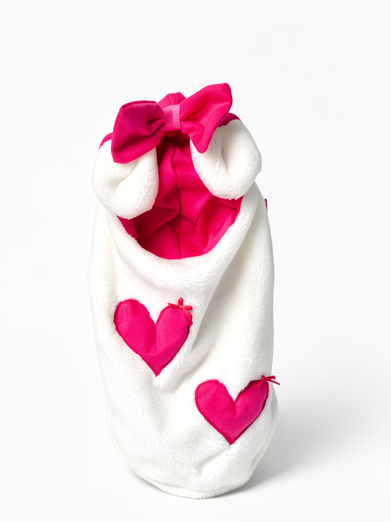 Abrigo blanco y fucsia hembra S- M