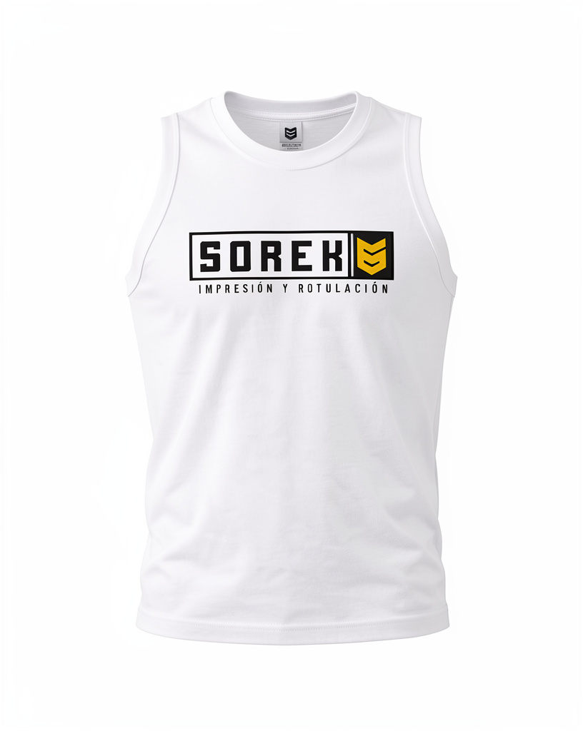 Camiseta tirante blanco Hombre